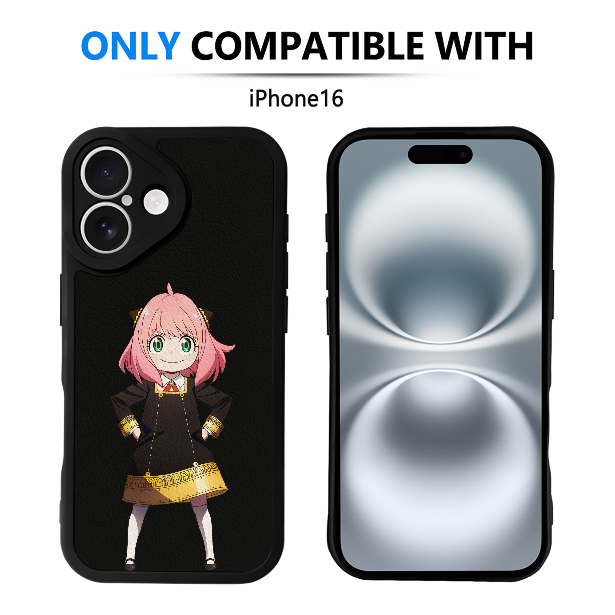 （画像用） SPY×FAMILY间谍家家酒 【iPhone 16シリーズ対応】シリコンスマホケース（レザー調） 材質：シリコン